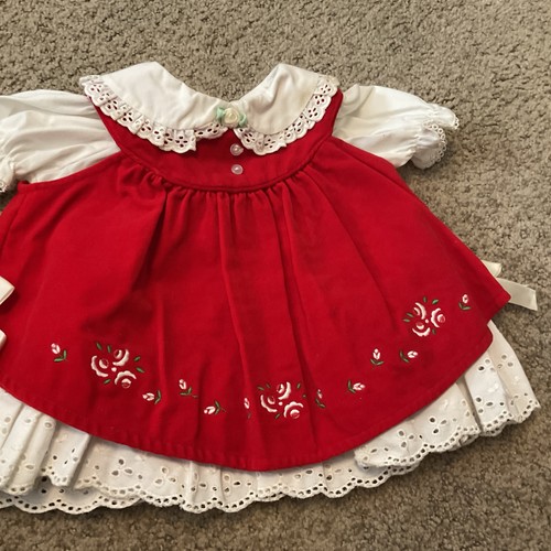Abito bambino vintage rosso