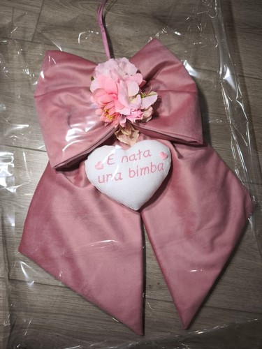 Fiocco nascita bimba con nome - fiocco,