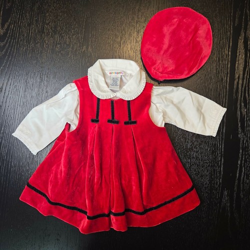 Set abito velluto rosso