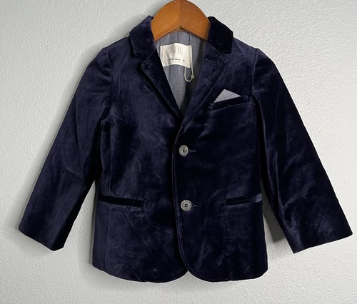 Giacca blazer velluto - , navy
