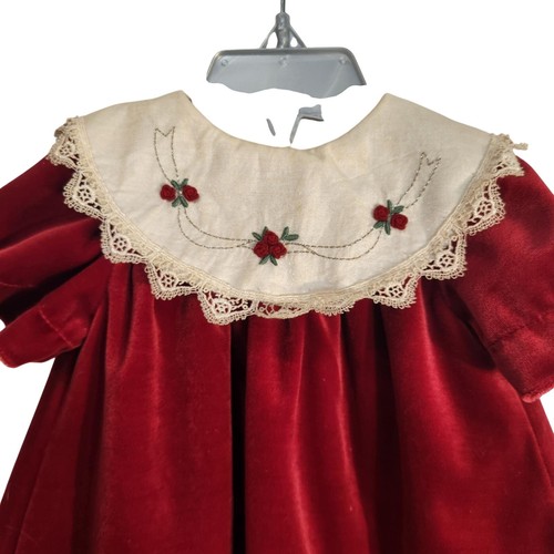 Abito vintage bambina rosso